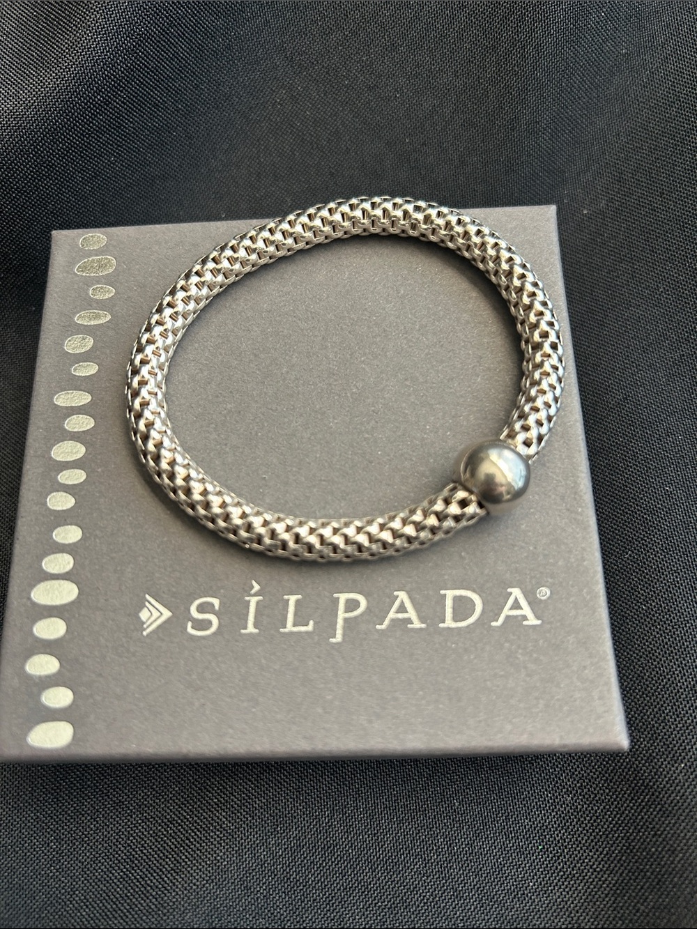 Silpada B2788 Sterling Silver Mesh Bracelet